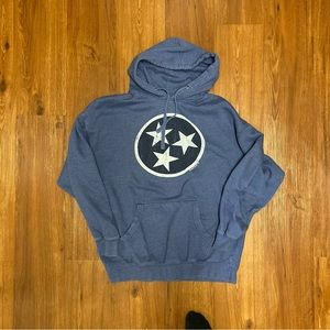 Men’s State of Tennessee Blue TriStar Hoodie Size XL.